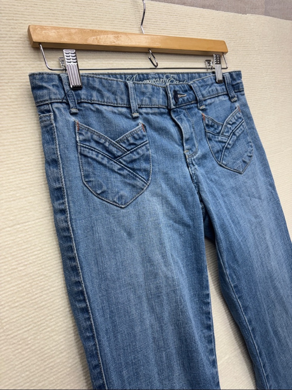 American Eagle Outfitters Medium Blue Flare Jeans - Picture 2 of 8